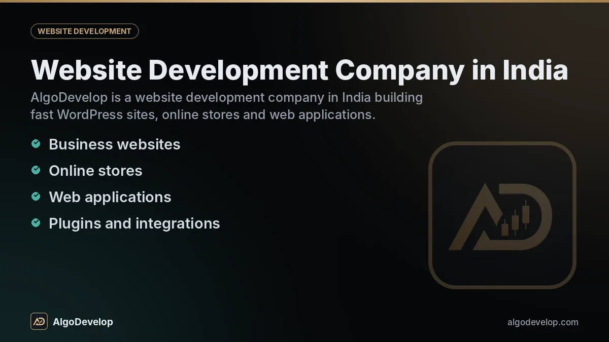 Website development company by AlgoDevelop: business websites, online stores, web applications and plugins and integrations